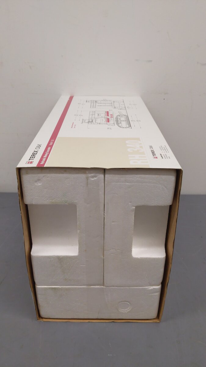 Terex O&K 25008 1:50 Scale Tri-Power RH340 Beige Shovel Die Cast w/ Accessories EX/Box