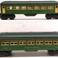 Lionel Vintage O Gauge Green Tinplate Passenger Cars: 2440, 2441 [2] VG