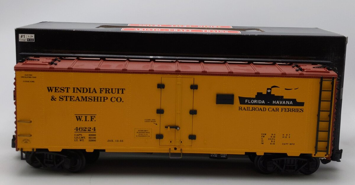 Aristo-Craft 46224 G Scale West India Fruit Refrigerator Car EX/Box