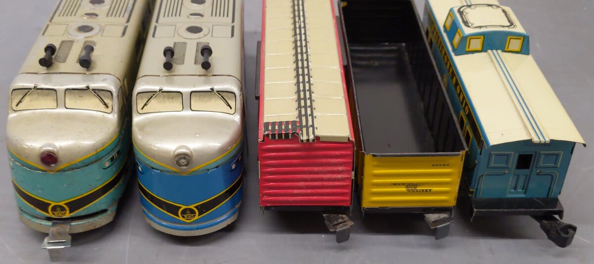 Marx 9629 Vintage O Gauge Diesel Locomotive Freight Starter Set VG/Box