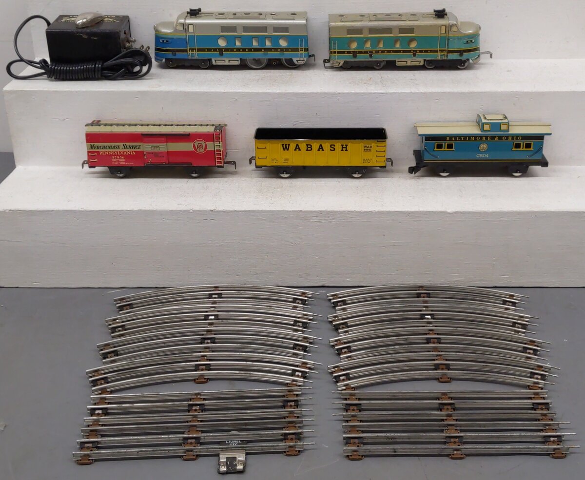 Marx 9629 Vintage O Gauge Diesel Locomotive Freight Starter Set VG/Box