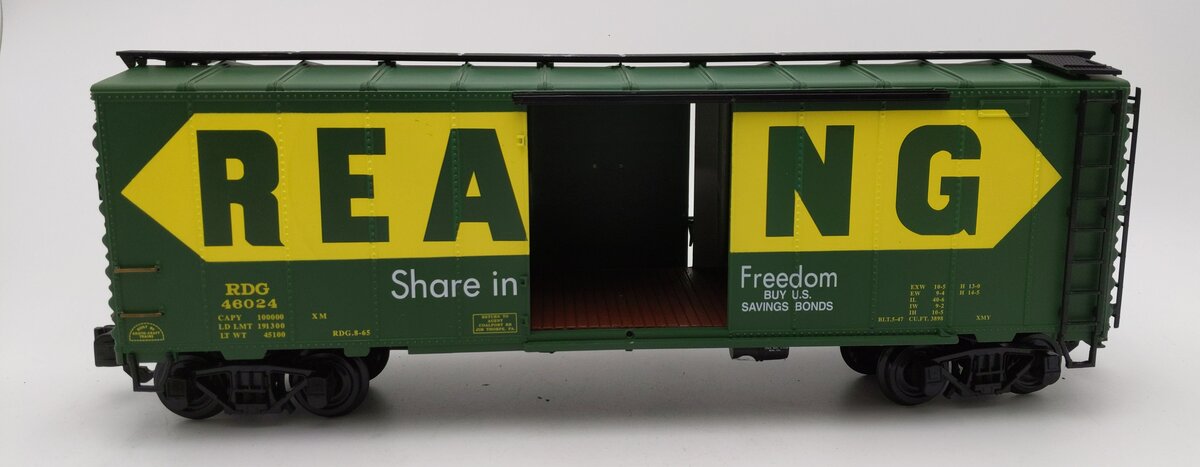 Aristo-Craft 46024 G Scale Reading Steel-Side Boxcar EX/Box