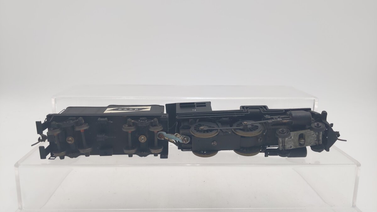 United Scale Models HO Scale BRASS CUSTOM R&RR Steam Locomotive & Tender #74