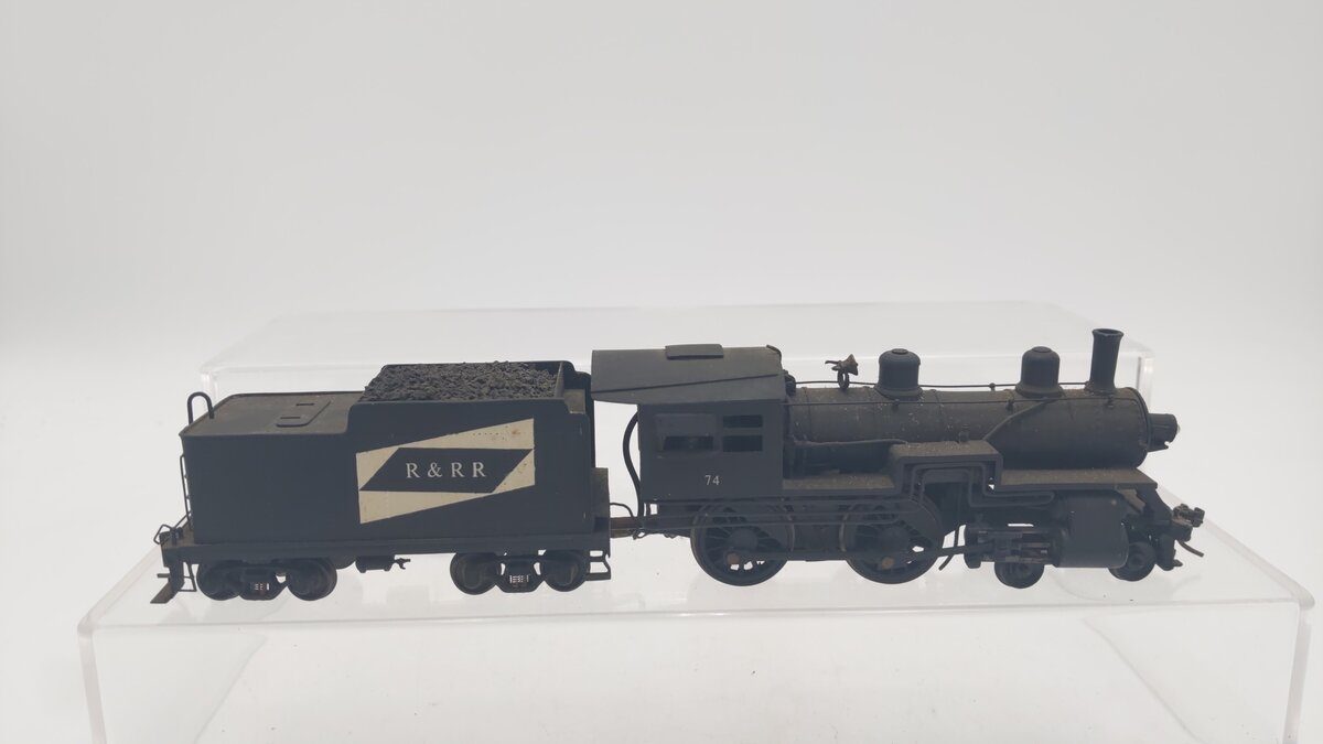 United Scale Models HO Scale BRASS CUSTOM R&RR Steam Locomotive & Tender #74