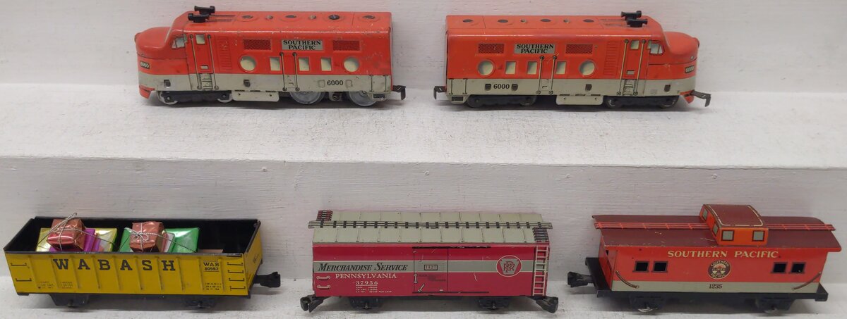 Marx 9500 Vintage O Southern Pacific Diesel Freight Train Set