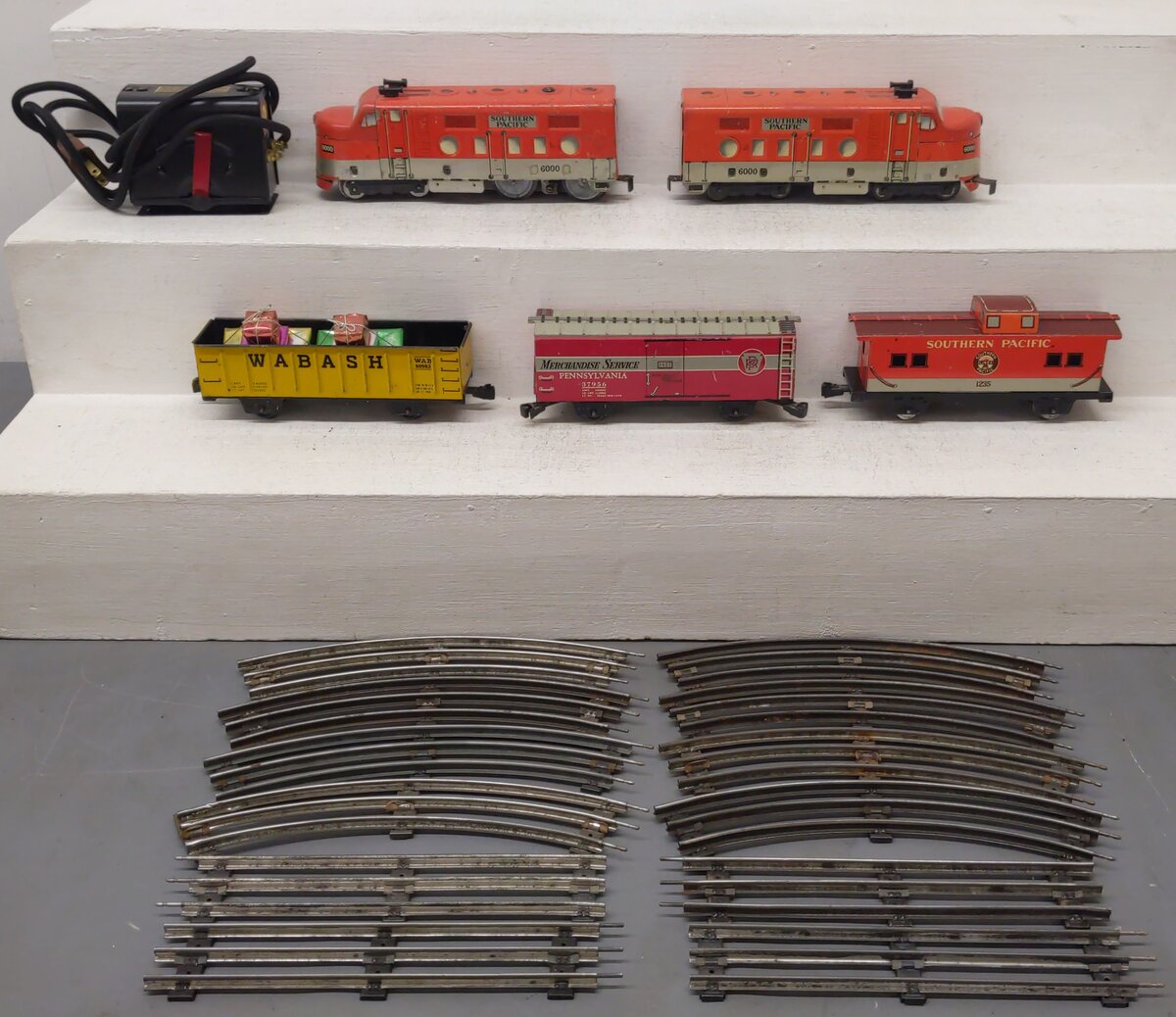 Marx 9500 Vintage O Southern Pacific Diesel Freight Train Set
