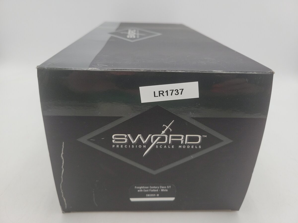Sword Models SW2059-W 1:50 Scale White Freightliner Century Truck W/East Flatbed LN/Box