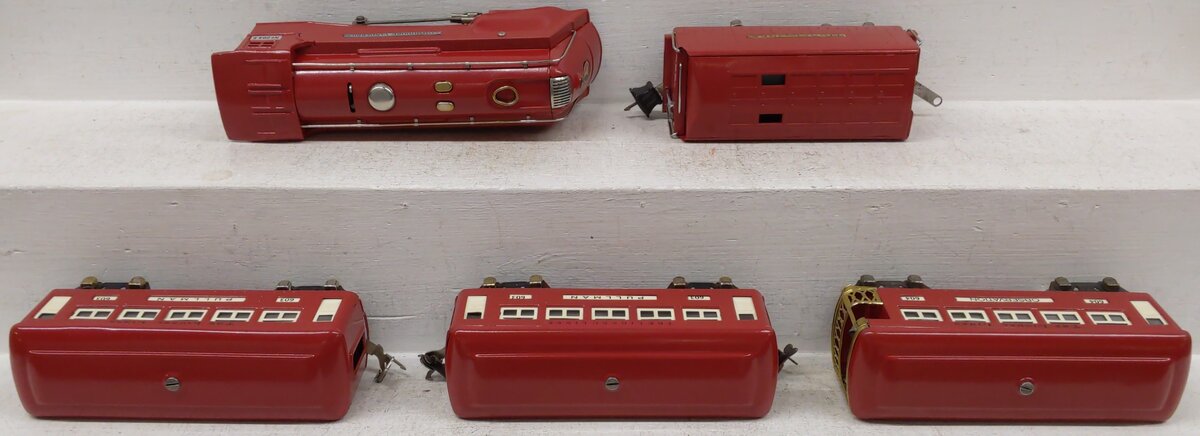 Lionel 278E Vintage O Prewar Red Comet Set - 264E/265W, 604, 603, 603