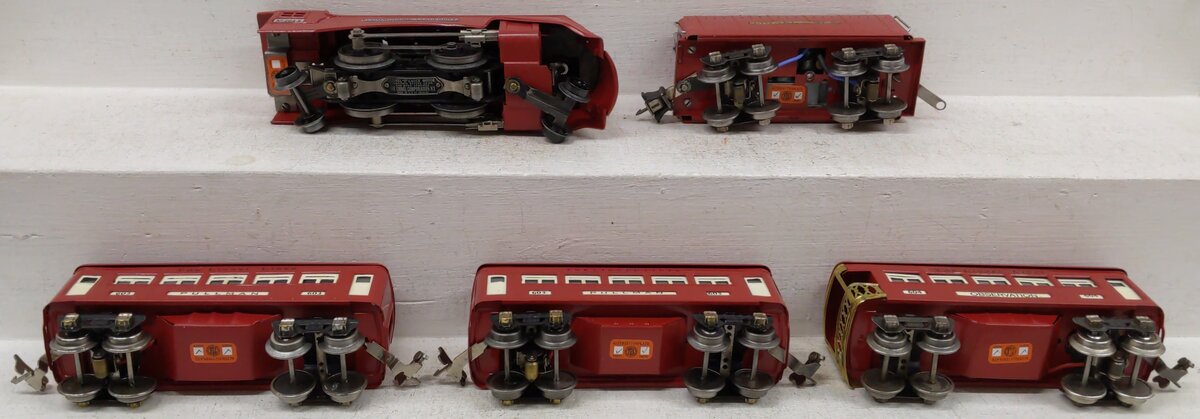 Lionel 278E Vintage O Prewar Red Comet Set - 264E/265W, 604, 603, 603