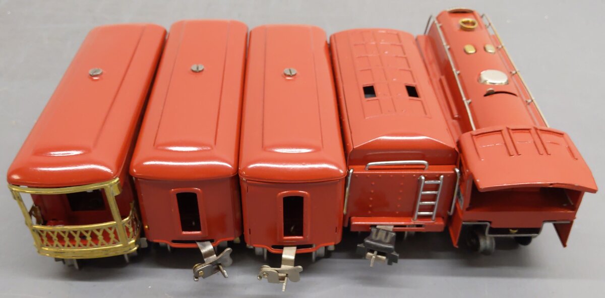 Lionel 278E Vintage O Prewar Red Comet Set - 264E/265W, 604, 603, 603