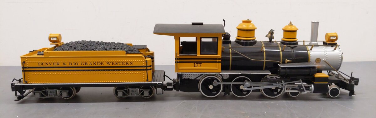Bachmann 177 G Denver & Rio Grande Western Steam Locomotive & Tender #177 VG