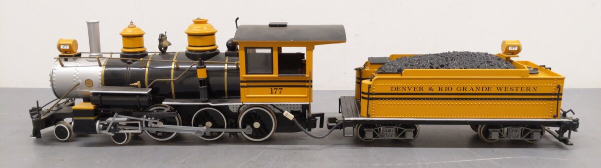Bachmann 177 G Denver & Rio Grande Western Steam Locomotive & Tender #177 VG