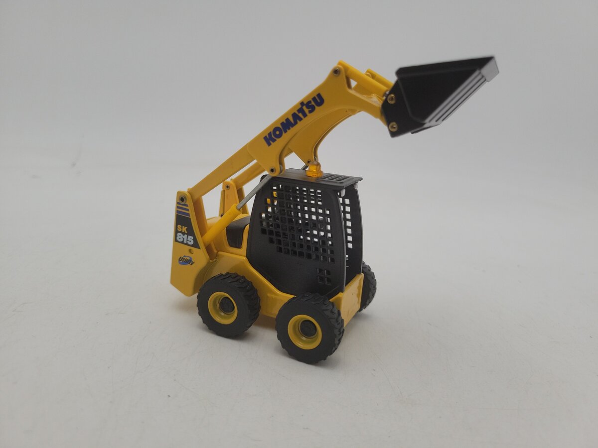 Komatsu SK815 1:32 Scale Yellow Komatsu Skid 815 Steer Loader Diecast Model EX/Box