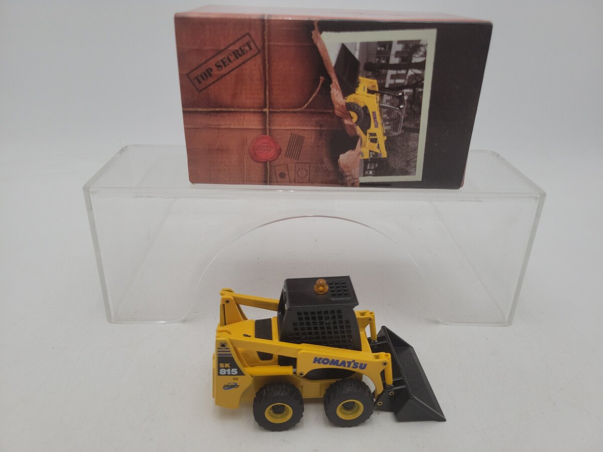 Komatsu SK815 1:32 Scale Yellow Komatsu Skid 815 Steer Loader Diecast Model EX/Box