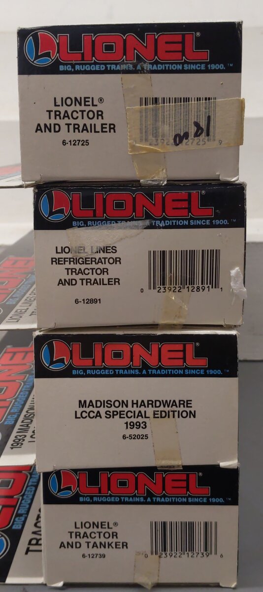 Lionel O Gauge Assortment Lot: 6-12739, 6-52025, 6-12891, 6-12725 [4] EX/Box