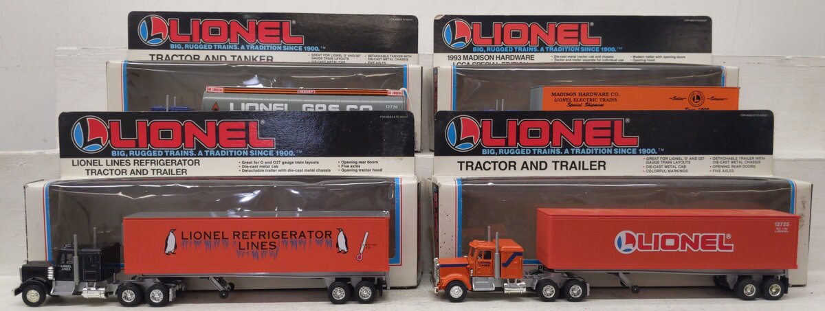 Lionel O Gauge Assortment Lot: 6-12739, 6-52025, 6-12891, 6-12725 [4] EX/Box