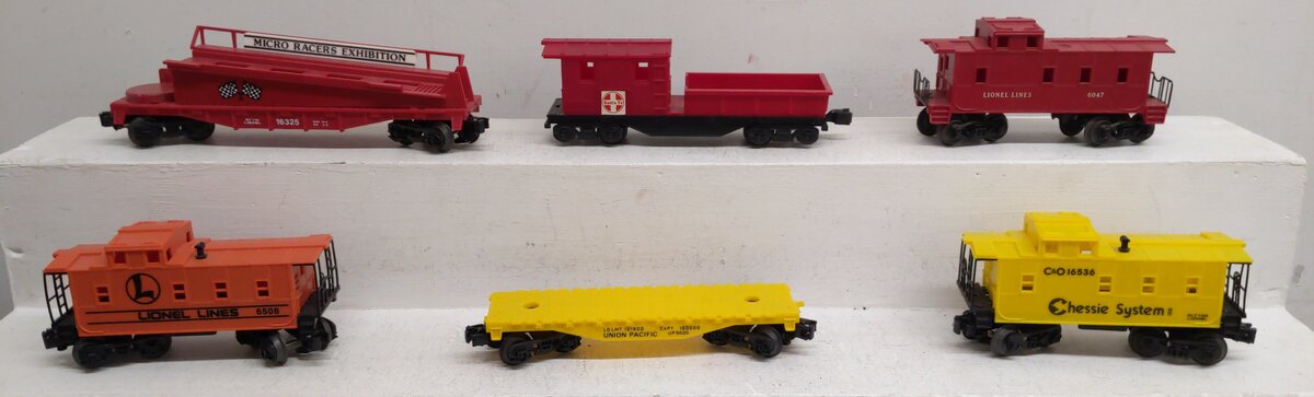 Lionel O Gauge Assorted Freight Cars #16325/9020/6047/16536/6508 [6] EX