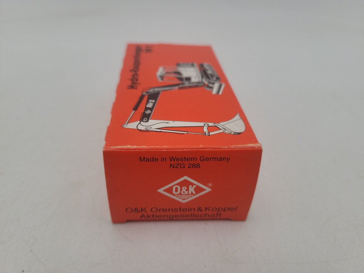 NZG 288 1:50 Scale Red/Gray O&K RH 2 Mini Excavator Raupenbagger Die Cast Model EX/Box