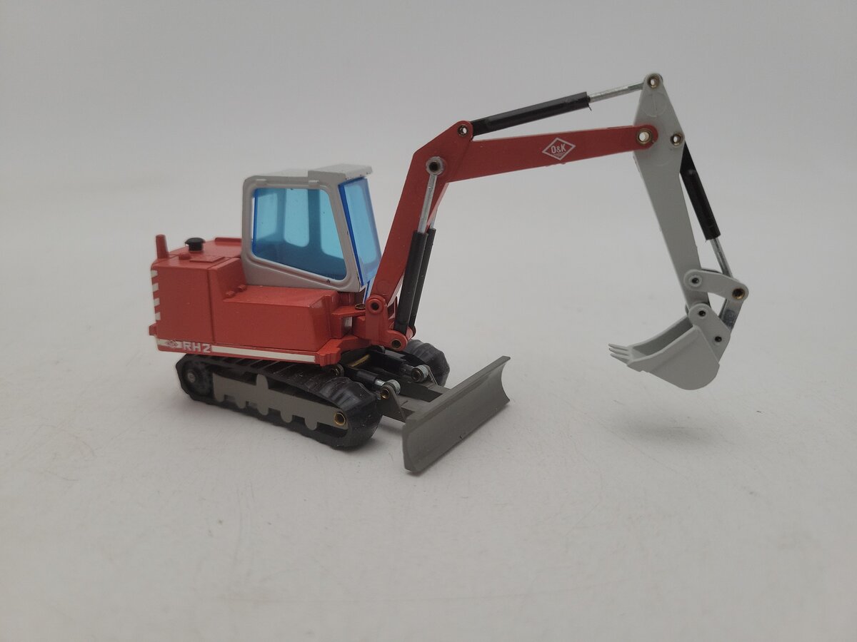 NZG 288 1:50 Scale Red/Gray O&K RH 2 Mini Excavator Raupenbagger Die Cast Model EX/Box