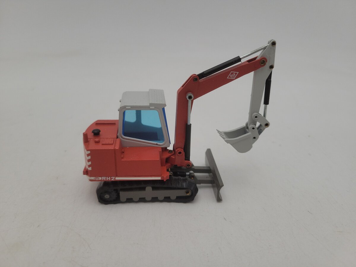 NZG 288 1:50 Scale Red/Gray O&K RH 2 Mini Excavator Raupenbagger Die Cast Model EX/Box
