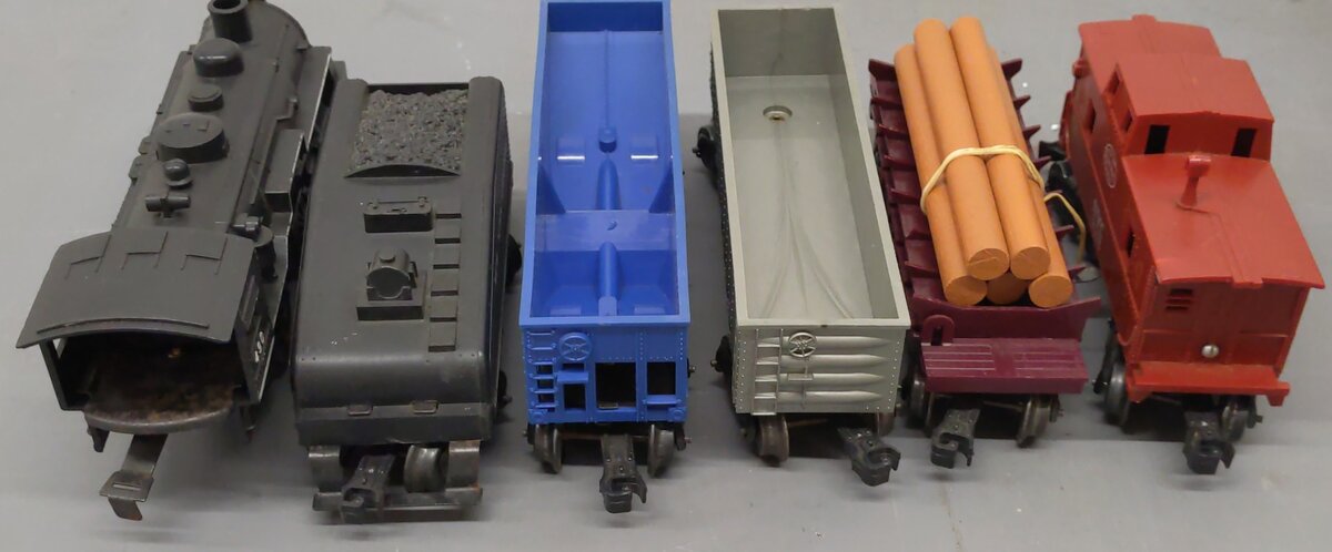 Allstate 9816 Vintage O Gauge Steam Locomotive Freight Set/Box