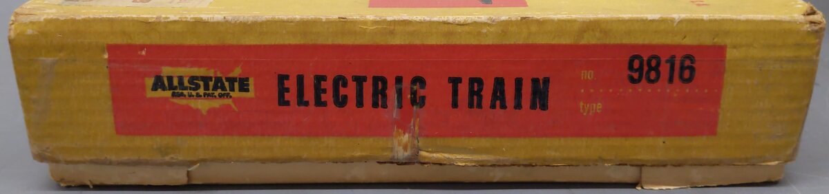 Allstate 9816 Vintage O Gauge Steam Locomotive Freight Set/Box