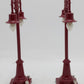 MTH 20-1019 O Gauge No.54 Maroon Lamp Post Set EX/Box