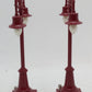 MTH 20-1019 O Gauge No.54 Maroon Lamp Post Set EX/Box