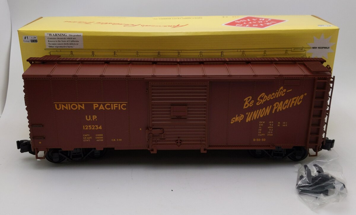 Aristo-Craft 46010 G Scale Union Pacific Boxcar #125234 LN/Box