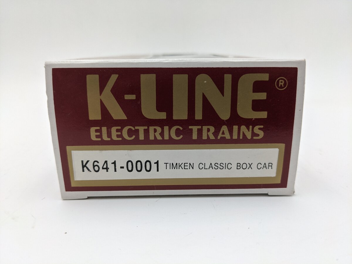 K-Line K641-0001 O Gauge Timken® Classic Boxcar VG/Box