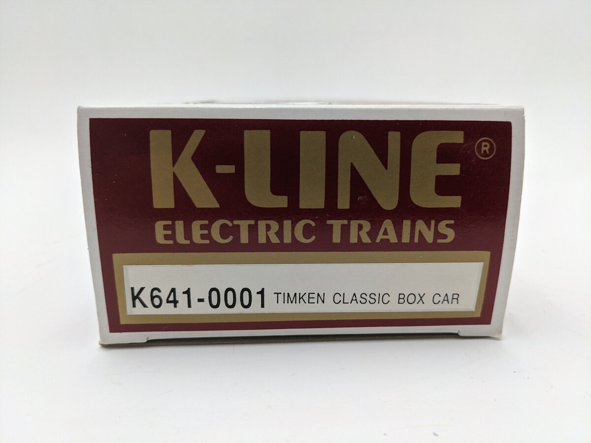 K-Line K641-0001 O Gauge Timken® Classic Boxcar VG/Box