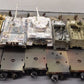 Lionel & Other O Gauge Assorted Custom Painted Flat Cars with Military Load [6]