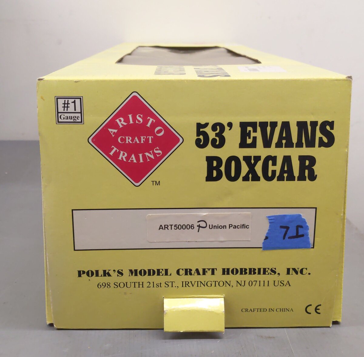 Aristo-Craft G Scale Union Pacific 53' Evans Boxcar (Metal Wheels) LN
