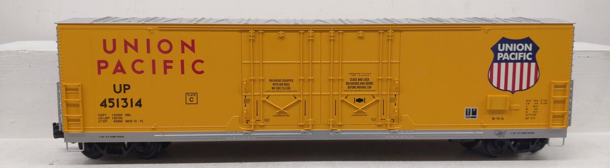 Aristo-Craft G Scale Union Pacific 53' Evans Boxcar (Metal Wheels) LN