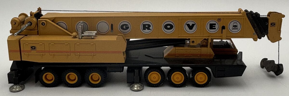 NZG 152 1:55 Scale Yellow Model TM 1500 Diecast Extendable Boom Crane W/Emblem LN/Box