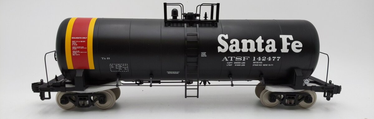 MTH 70-73002 G Scale Santa Fe Unibody Tank Car #142473 LN/Box