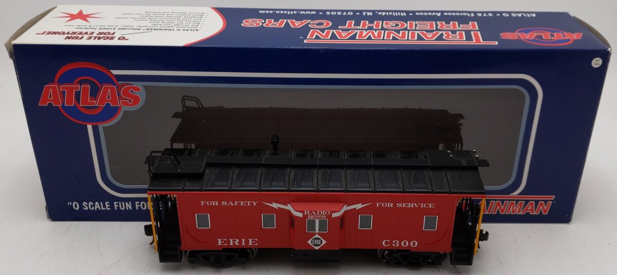 Atlas 0797-1 O Scale 2 Rail Erie Radio Equipped Caboose Car #C300 VG/Box