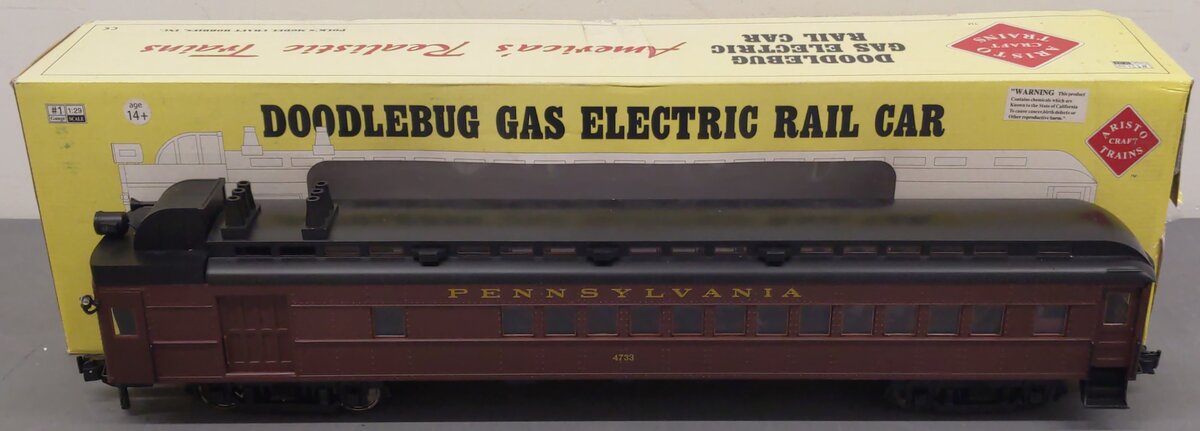 Aristo-Craft 21201 G Pennsylvania RR Doodlebug Gas Electric Rail Car VG/Box