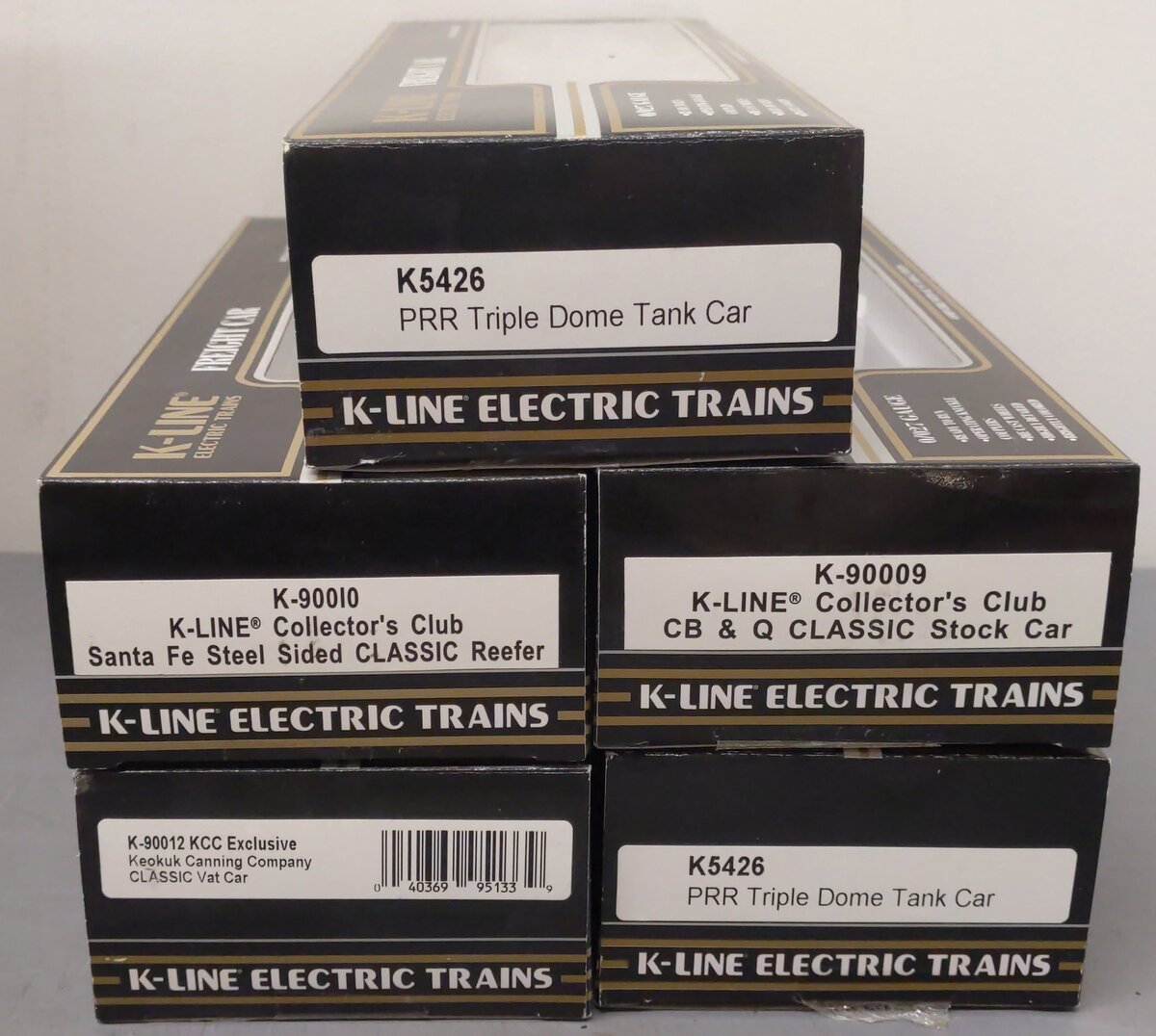 K-Line O Gauge Assorted Freight Cars 5426, 90012, 90009, 90010 [5] EX/Box