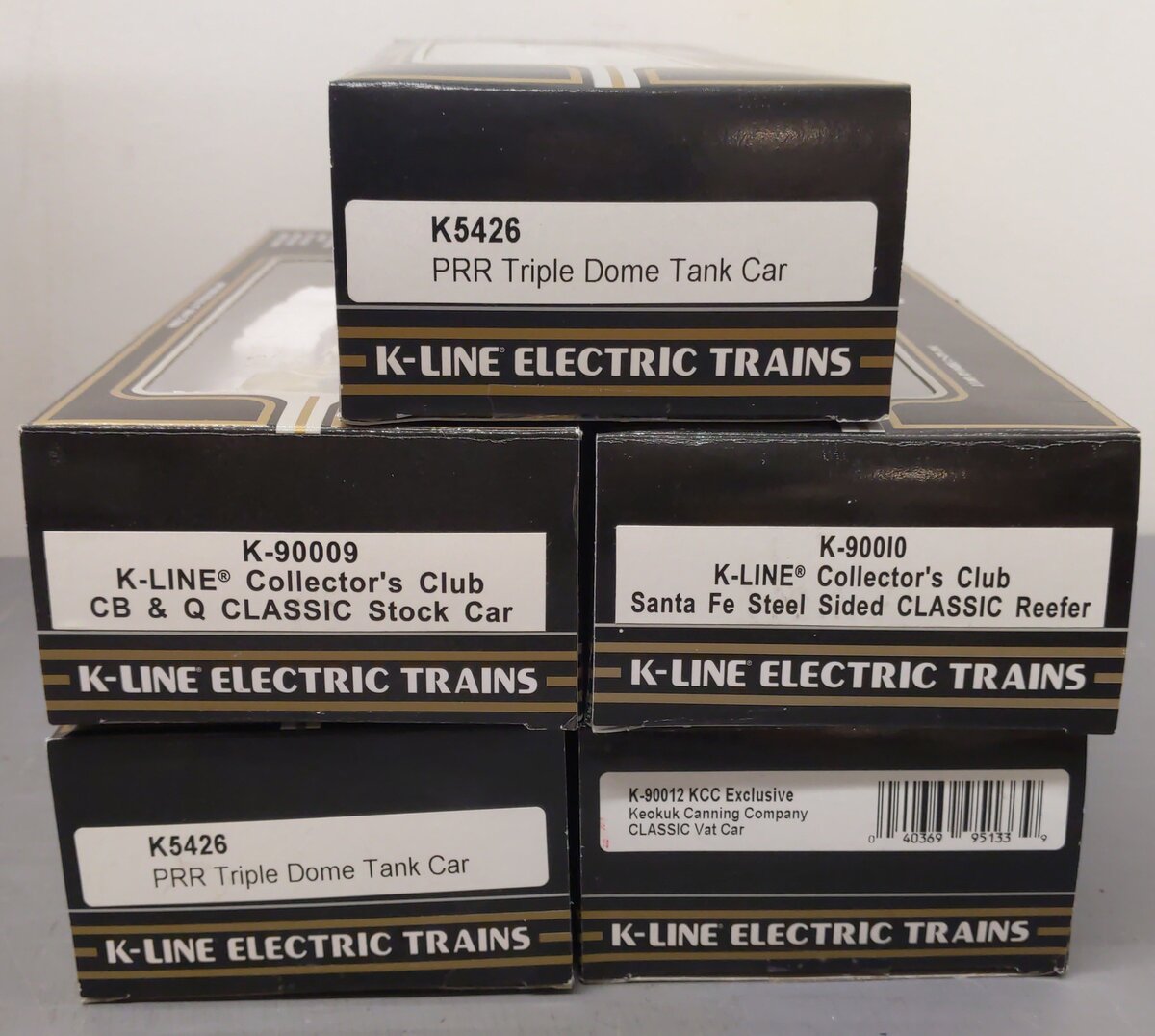 K-Line O Gauge Assorted Freight Cars 5426, 90012, 90009, 90010 [5] EX/Box