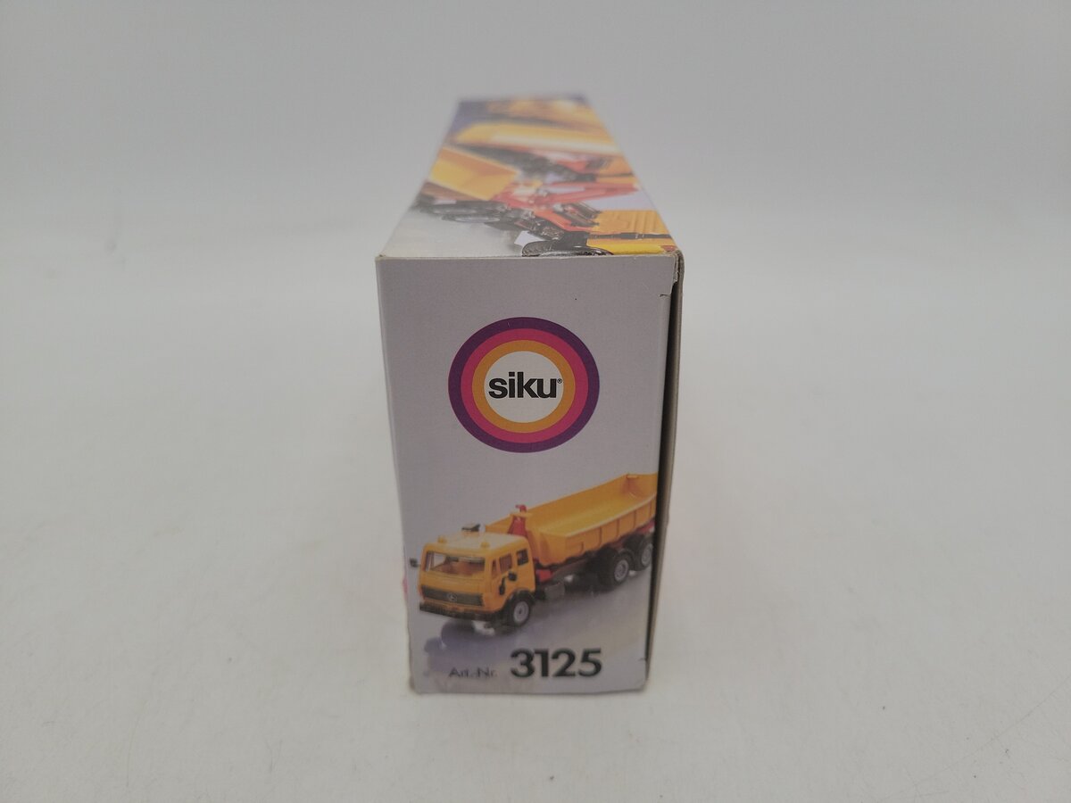 Siku 3125 1:55 Scale Super Serie Yellow Mercedes Roll Off Skip Loader Truck EX/Box