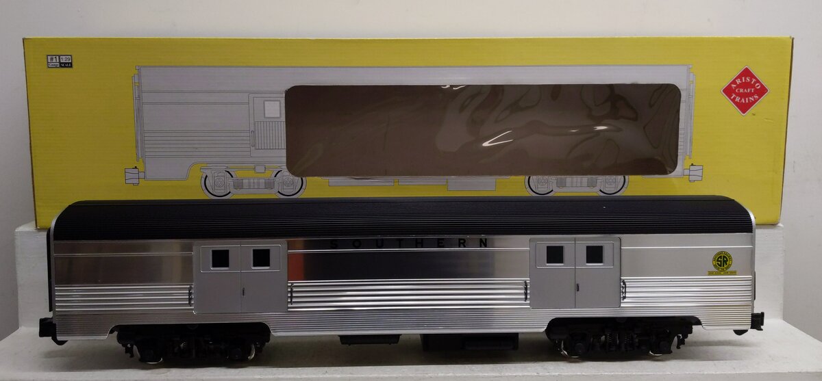 Aristo-Craft 32211 G Southern Streamline Baggage Car - Metal Wheels LN/Box