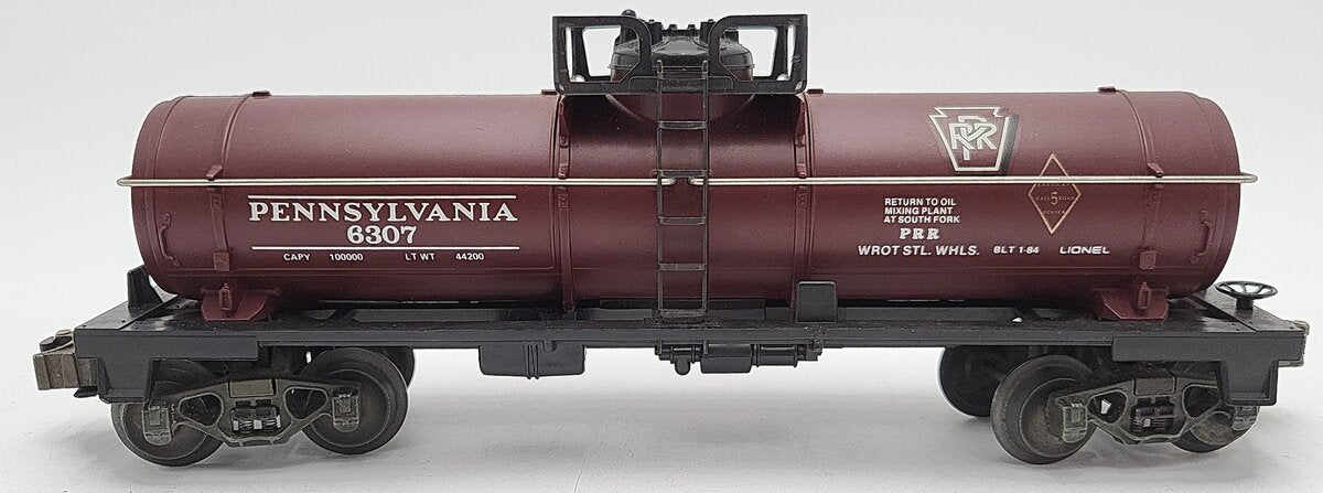 Lionel 6-6307 O Gauge Pennsylvania Single Dome Tank Car EX