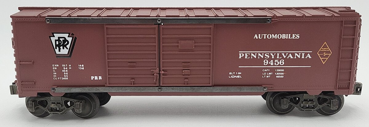 Lionel 6-9456 O Gauge Pennsylvania Railroad Double Door Boxcar #9456 EX