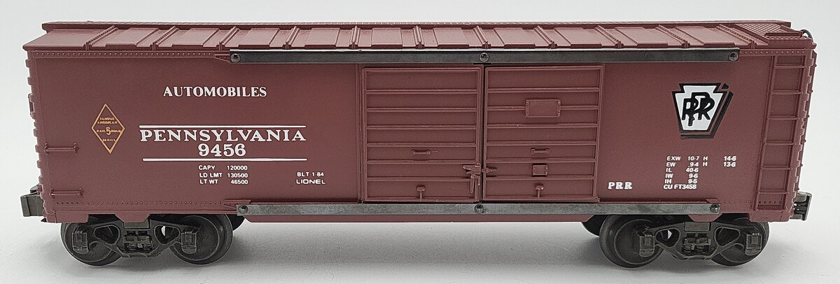 Lionel 6-9456 O Gauge Pennsylvania Railroad Double Door Boxcar #9456 EX