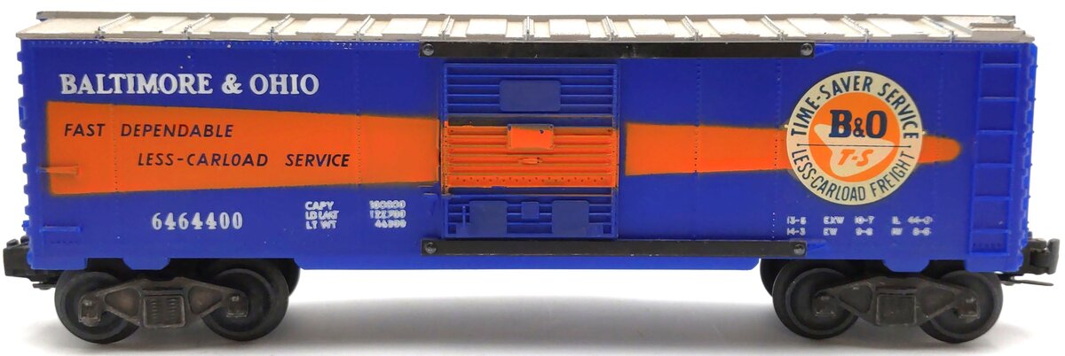 Lionel 6-19294 O Gauge Baltimore & Ohio Timesaver Boxcar # 6464-400 EX