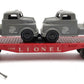 Lionel 6804 Vintage O Flatcar w/ USMC AA Gun Truck & Sound Truck VG