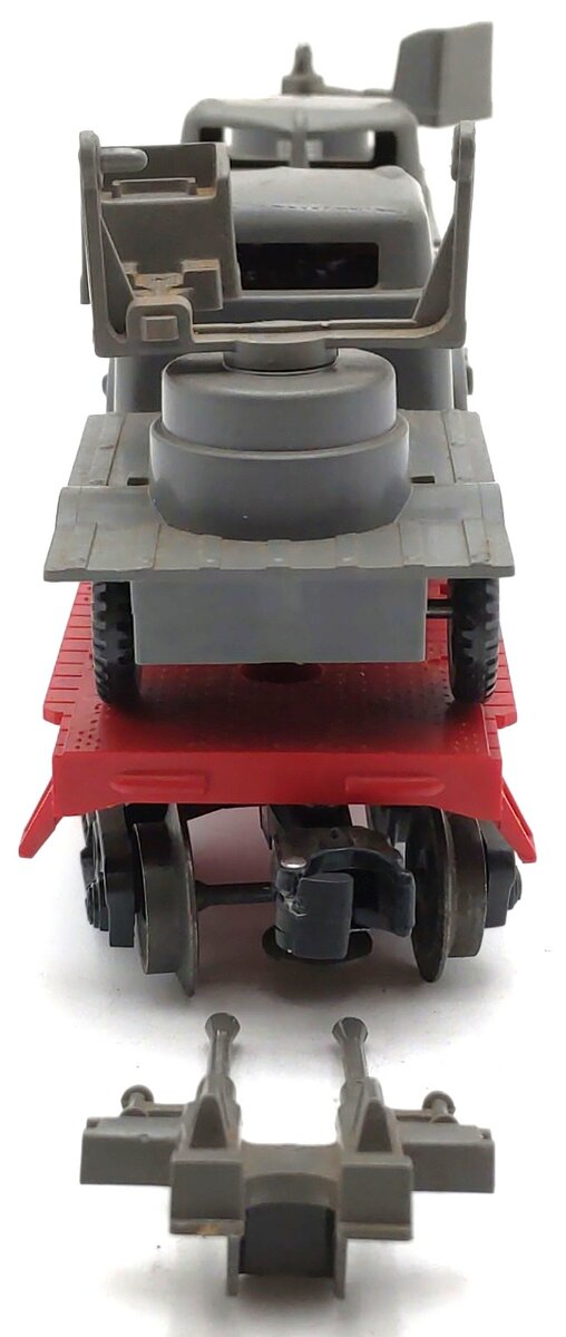Lionel 6804 Vintage O Flatcar w/ USMC AA Gun Truck & Sound Truck VG