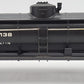 Lionel 6-9138 O Gauge Sunoco Triple Dome Black Tank Car EX
