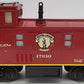 Lionel 6-17610 O Gauge Wabash Steelside Smoking Caboose #17610 EX/Box
